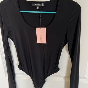 Missguided Seam Free Square Neck Long Sleeve Body Suit